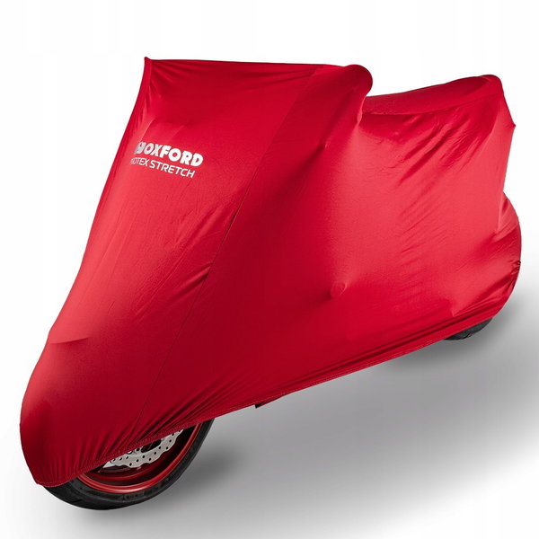 Pokrowiec na motocykl OXFORD PROTEX STRETCH Indoor CV1 kolor czerwony,
