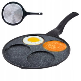 Patelnia do jajek granitowa 4 otwory GRANDE 27 cm