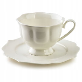 ISABELLE Komplet 6 filiżanek białych 200ml