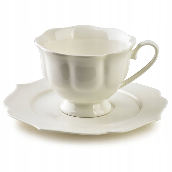 ISABELLE Komplet 6 filiżanek białych 200ml