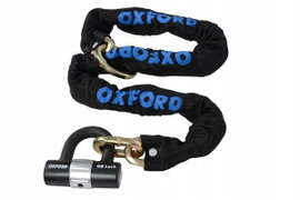 Łańcuch z zapięciem Chain10 OXFORD kolor czarny 1400mm ogniwo łańcucha 10mm