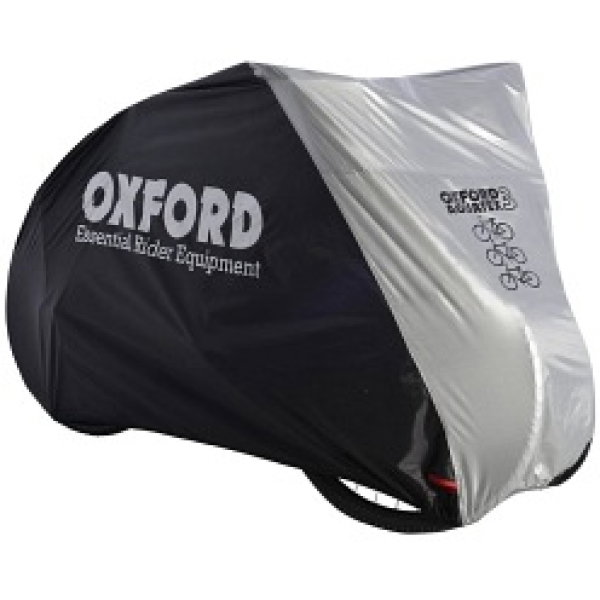 Pokrowiec na 3 rowery OXFORD AQUATEX CC1 kolor srebrny, rozmiar L - trzy