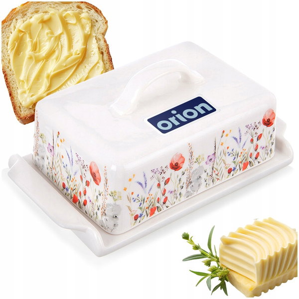 Maselniczka porcelanowa biała MAKI