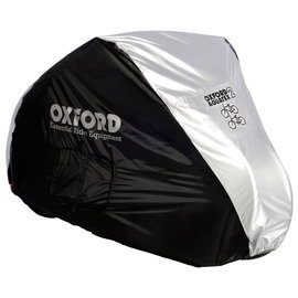 Pokrowiec na 2 rowery OXFORD AQUATEX CC1 kolor srebrny, rozmiar M - dwa