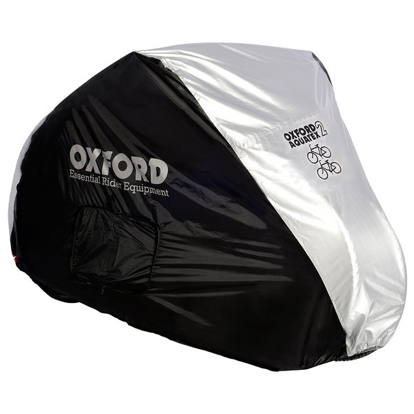 Pokrowiec na 2 rowery OXFORD AQUATEX CC1 kolor srebrny, rozmiar M - dwa