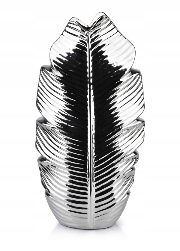 LEAF SILVER WAZON 7,5x17x35 cm