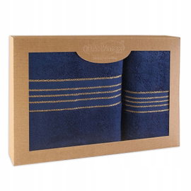 Ręcznik D Bawełna 100% Tiwano Granat (P) 50x90+70x140 kpl.