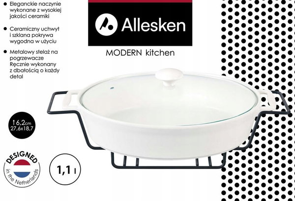 MODERN KITCHEN Naczynie z podgrzewaczem1,1L 2x18,7x6,2 cm
