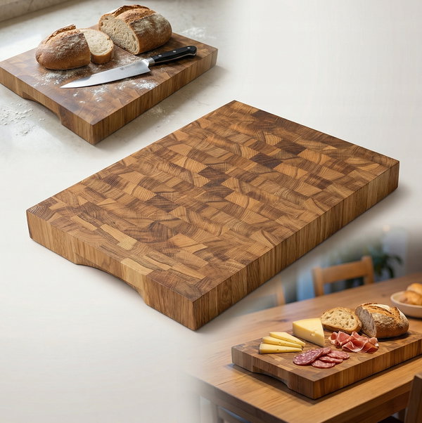 DESKA dębowa SZTORCOWA 40x30x4 MASYWNA END GRAIN BLOK profesjonalna
