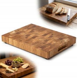 DESKA DĘBOWA END GRAIN 30x40 sztorcowa premium na nóżkach BLOK KUCHENNY
