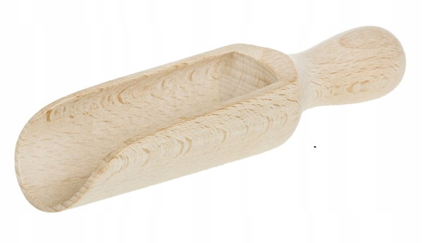 Czerpak NABIERAK DREWNIANY szufelka 17cm DUŻY mąki 50 sztuk