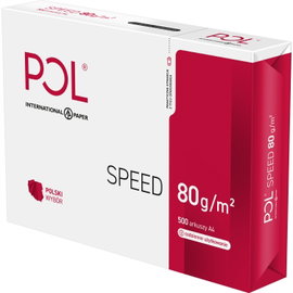 Karton 5x500 papieru biurowego KSERO PolSpeed 2500 arkuszy 80 g/m2