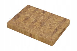 DESKA do krojenia SZTORCOWA END GRAIN BLOK dębowa olejowana 30x24x4 PREMIUM