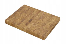 DESKA do krojenia SZTORCOWA END GRAIN BLOK dębowa olejowana 40x30x4 PREMIUM
