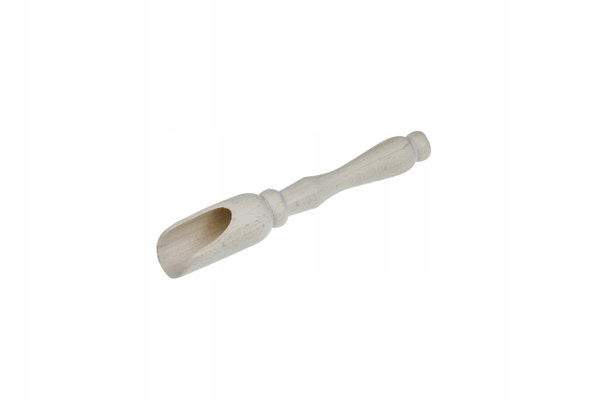 Czerpak nabierak drewniany z rączką mały 13cm 50 sztuk