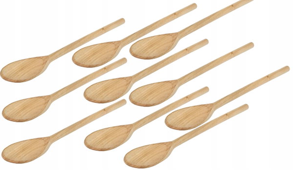 Drewniana łyżka łyżeczka mini do cukru soli 13cm 100 sztuk