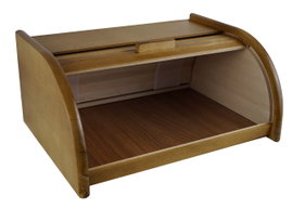CHLEBAK drewniany duży DĄB 40x29x18cm KOLORY PL