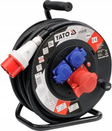 PRZEDŁUŻACZ BĘBNOWY SIŁOWY 25M 5G2.5MM 3P+N+E - YT-8120 YATO