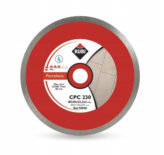 TARCZA DIAMENTOWA DO GRESU PORCELANOWEGO CPC 300MM PRO 30960 RUBI