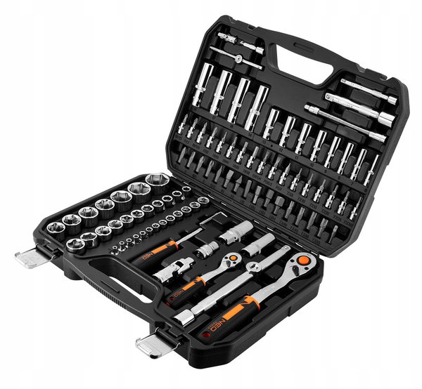 ZESTAW KLUCZY NASADOWYCH 1/4'' 1/2'' 94 CZĘŚCI 10-062 NEO TOOLS