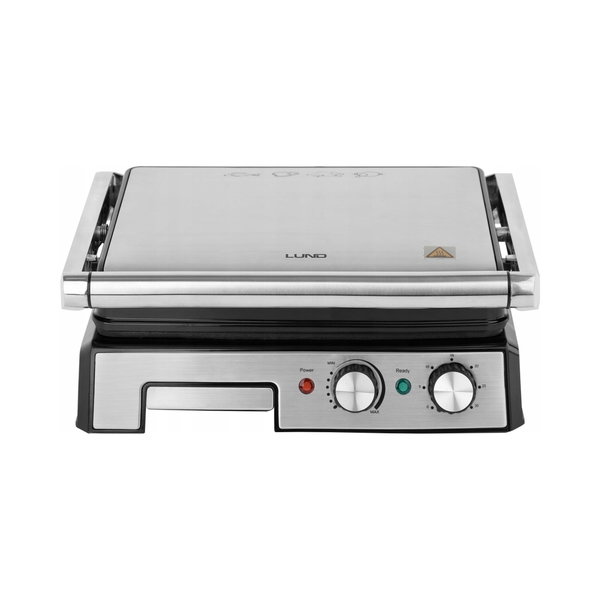 GRILL ELEKTRYCZNY STOŁOWY, 2000W, 29.5*24CM TIMER 67457 LUND