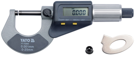 MIKROMETR 0-25MM Z WYŚWIETLACZEM CYFROWYM - YT-72305 YATO