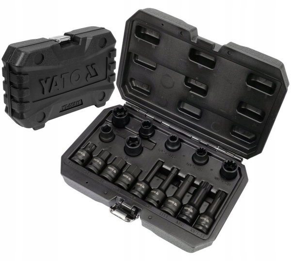 ZESTAW DO ZACISKÓW HAMULCOWYCH 1/2' 16 CZĘŚCI YATO