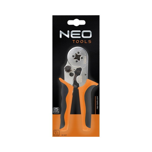 ZACISKARKA KOŃCÓWEK TULEJKOWYCH, ŚREDNICA TULEJEK 0.25-6 MM 01-507 NEO