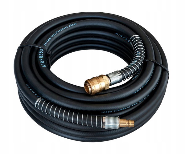 WĄŻ PNEUMATYCZNY GUMOWY 14*8 MM 20M OKUTY 40402 AIRPRESS