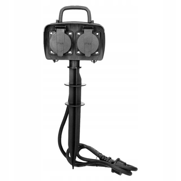 ORNO GNIAZDO OGRODOWE 2X2PZ, IP44, PRZEWÓD 1,5M OR-AE-13138 ORNO