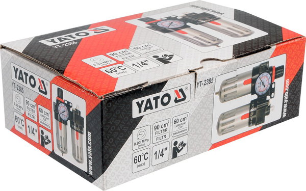 ZESPÓŁ FILTRUJĄCY REDUKTOR + SMAROWNICA YT-2385 YATO