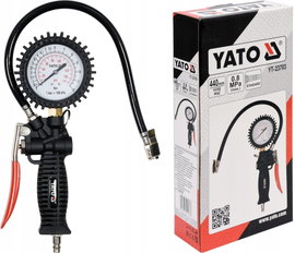 PISTOLET DO POMPOWANIA KÓŁ Z MANOMETREM - YT-23703 YATO