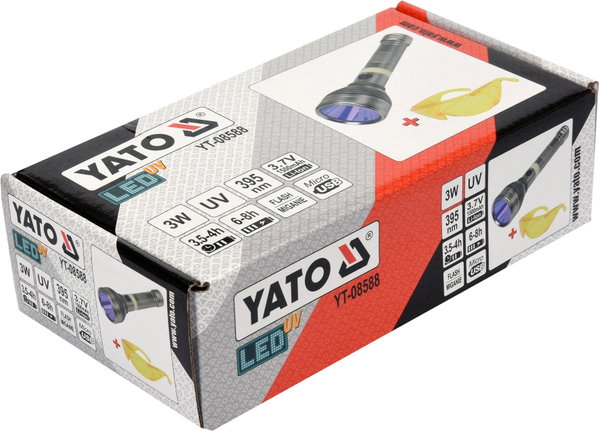 LATARKA UV AKUMULATOROWA 3WOKULARY YT-08588 YATO