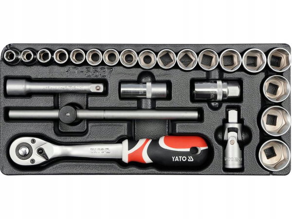 WKŁAD DO SZUFLADY ZESTAW NASADEK 1/2''YT-5537 YATO