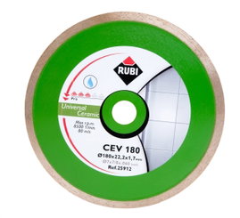 TARCZA DIAMENTOWA DO PŁYTEK ŚCIENNYCH CEV 180 PRO 22,2/25,4 25912 RUBI