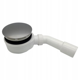 SYFON BRODZIKOWY NISKI 51MM Z ZASYF. WODNYM CHROM 120 - HJ/S2301 JANO