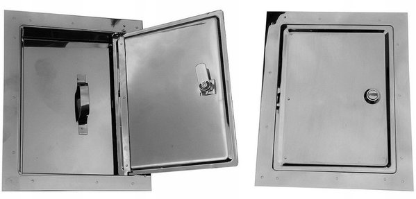 DRZWICZKI KOMINOWE NIERDZEWNE 155*205MM ŚREDNIE METALBUD