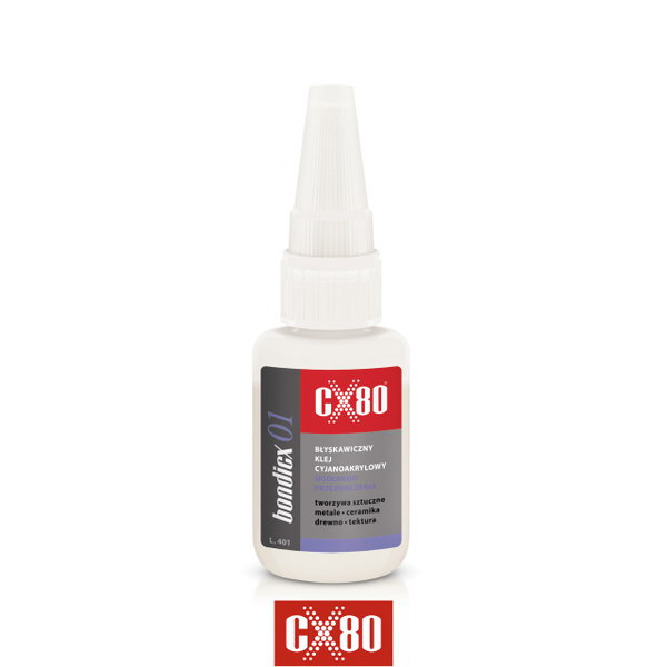 BONDICX 01 50G KLEJ CYJANOAKRYLOWY BŁYSKAWICZNYCX-198