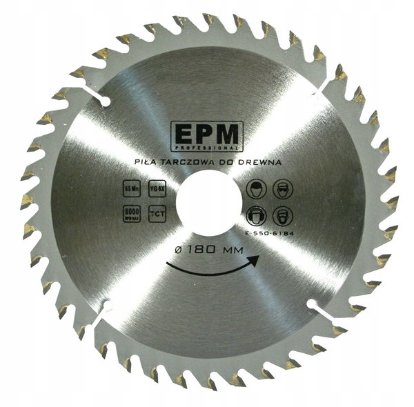 EPM PIŁA TARCZOWA 180/30MM 40T INDUSTRY E-550-6184