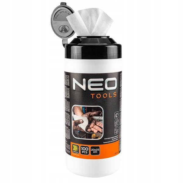 CHUSTECZKI DO CZYSZCZENIA TRUDNYCH ZABRUDZEŃ SŁOIK 100SZT. 10-407 NEO