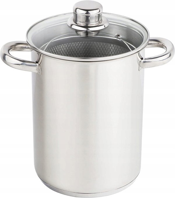 GARNEK DO SZPARAGÓW MAKARONU WARZYW GARNEK 4L STAL NIERDZEWNA 18/0 +SITKO