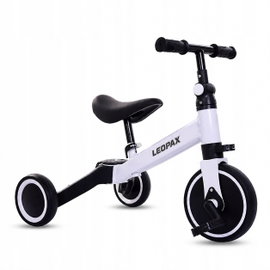Rowerek ROWER LEOPAX biegowy trójkołowy 3w1 z pedałami + PROWADNIK + LAMPKA