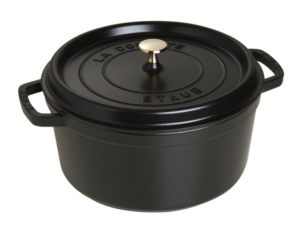 Staub La Cocotte Garnek żeliwny okrągły 6.7 ltr, czarny