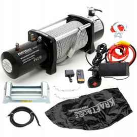 WYCIĄGARKA SAMOCHODOWA ELEKTRYCZNA LINOWA 12V 5400KG 12000LB KD1565
