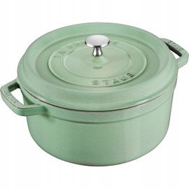 Staub La Cocotte garnek żeliwny okrągły 2.2 ltr miętowy
