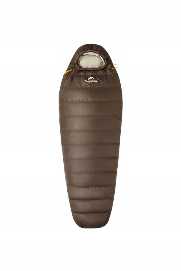 NATUREHIKE Śpiwór puchowy Snowbird Duck Down 700 L 208x80cm brązowy
