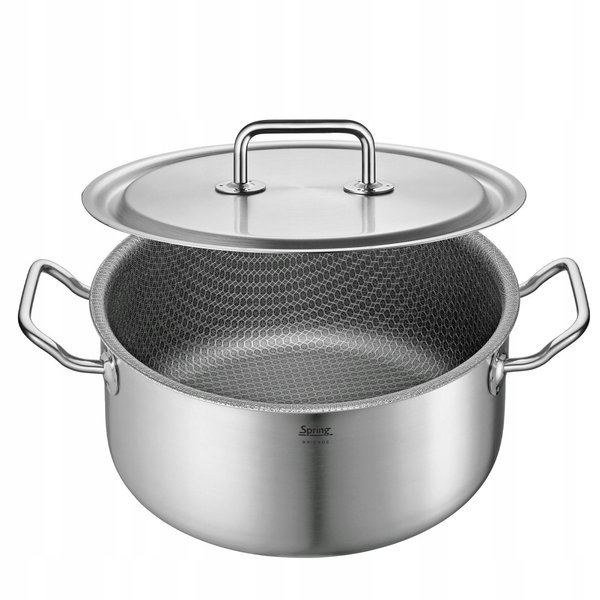 Garnek stalowy 24 cm 4,7 l Cut Resist Pure Spring indukcja