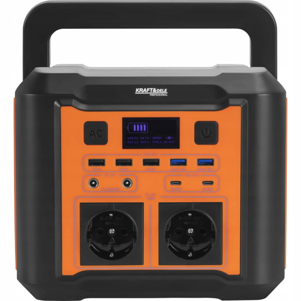 PRZENOŚNA STACJA ZASILANIA 296WH 14,8V POWER BANK 230V USB LED AWARYJNA NEW