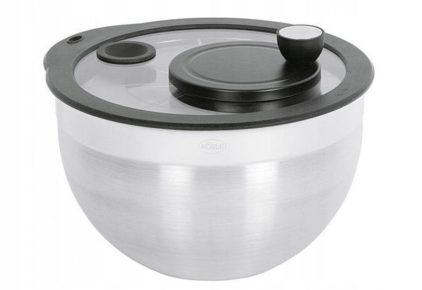 ROESLE Suszarka wirówka do sałaty szklana pokrywą 24cm