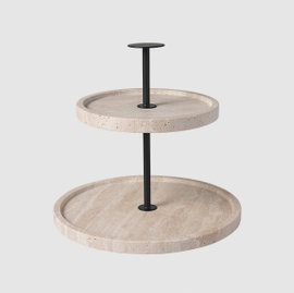 Patera podwójna Manufacture Travertine Villeroy & Boch z trawertynu